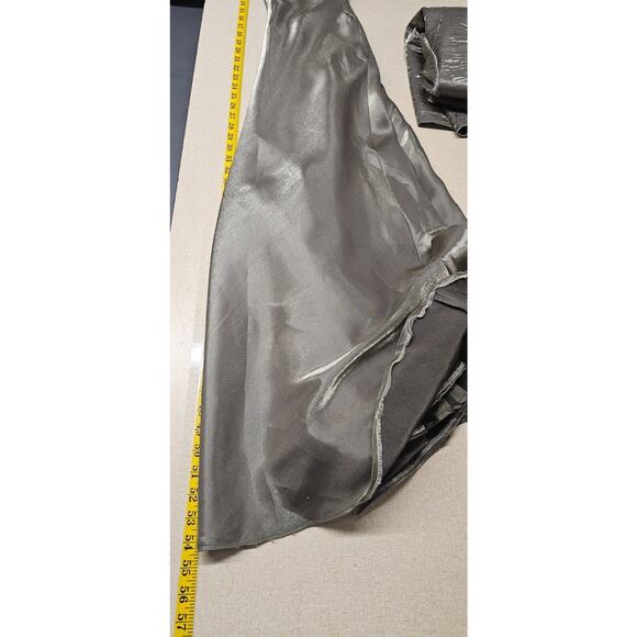 Davids Bridal Women 2 piece Event Dress Size 10 Gala MOB Formal Metallic  Mature - Picture 11 of 13